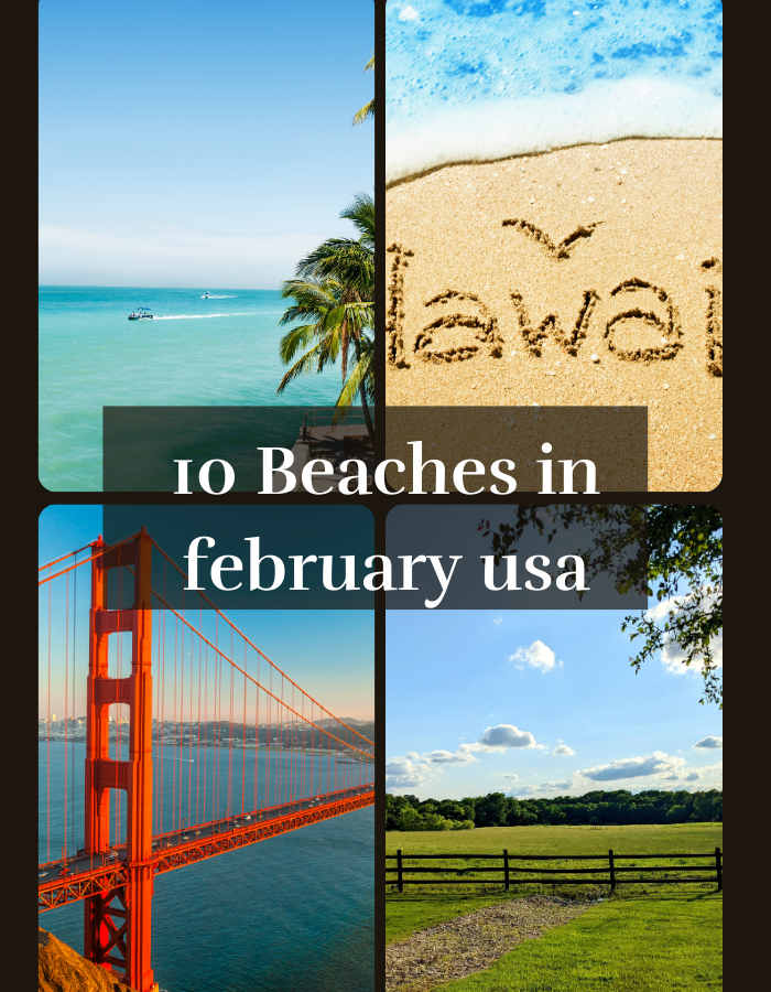 beaches in february usa